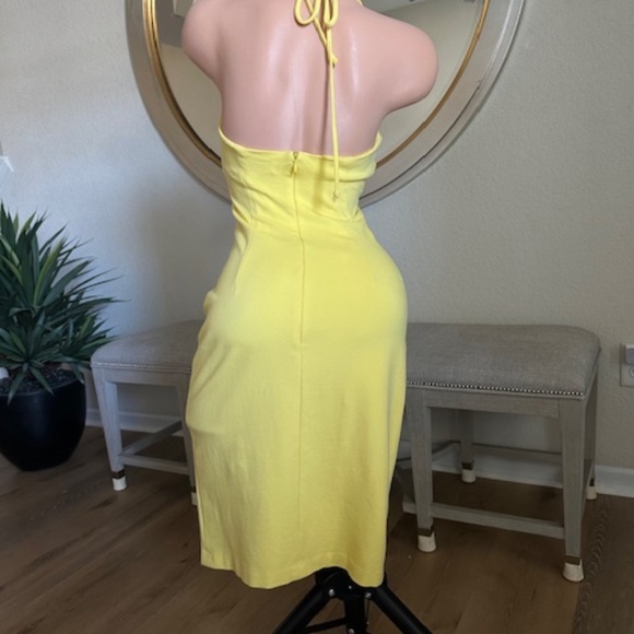 Cache size 8 yellow party dress - Picture 7 of 10